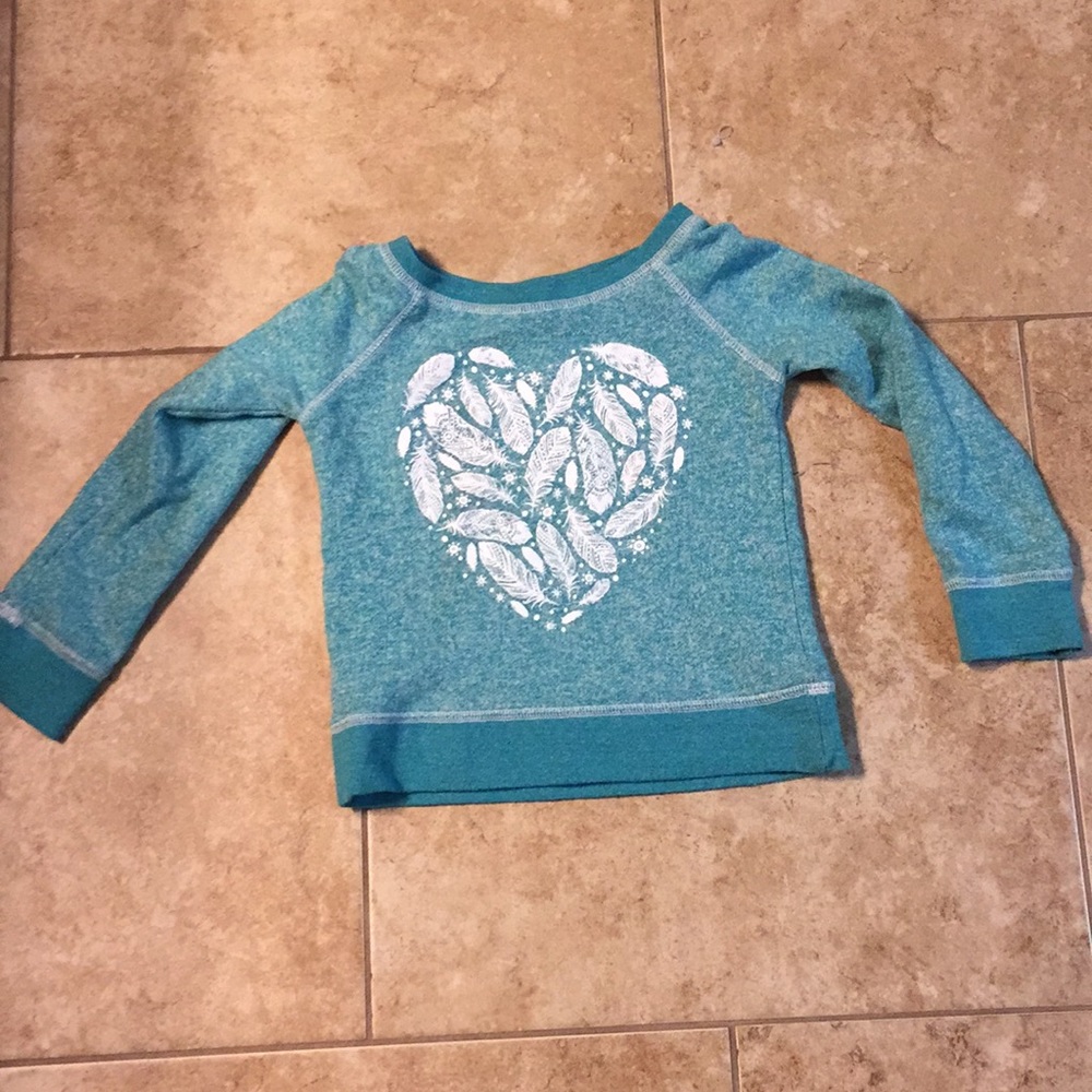Rebel Rose teal sweatshirt